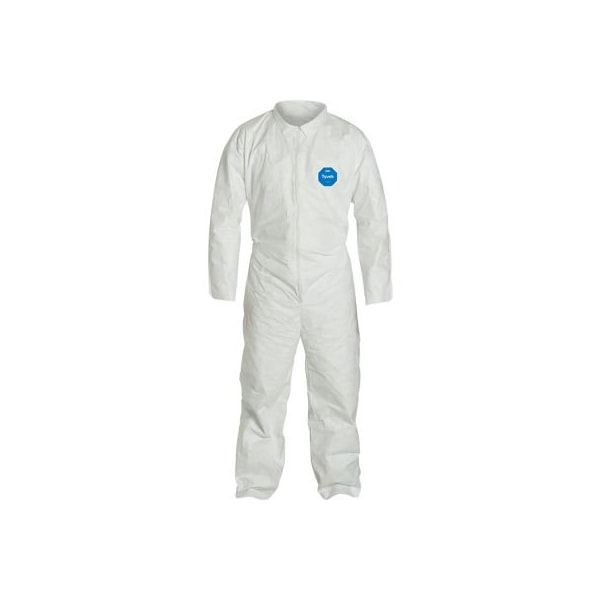 Dupont Disposable Coveralls, Coverall (all), 3X, Serged Seam, White TY120SWH3X002500 - main